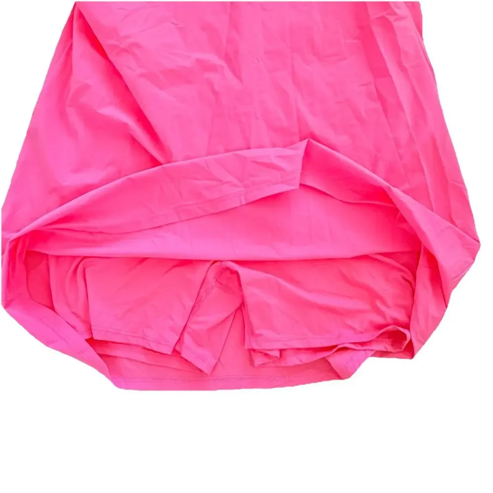 New Calvin Klein Performance Pink Pickleball Tennis Exercise Dress Large NWT